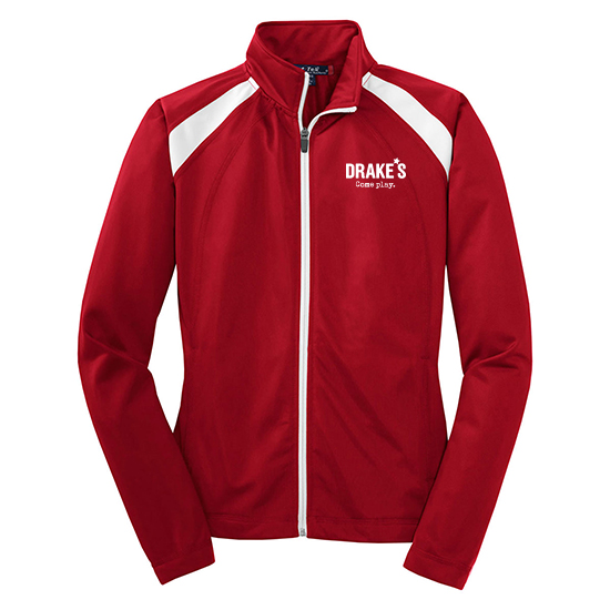 RED LADIES FULL ZIP JACKET *MANAGER* (LST90)