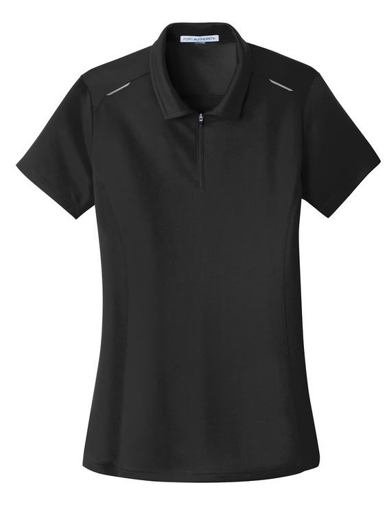 PORT AUTHORITY PINPOINT LADIES MESH POLO (L580)
